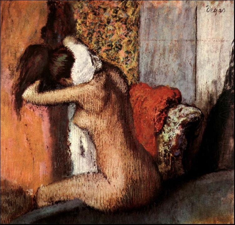 Edgar Degas After the Bath china oil painting image